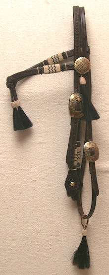 Stock Headstall with JM Conchos and Buckles Stock Headstall with JM Conchos and Buckles