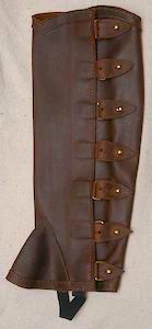 #1 Portuguese Style Leather Half Chap #1 Portuguese Style Leather Half Chap