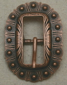 Antique Copper Oval Berry Buckle