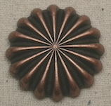 Antique Copper Pinwheel Concho