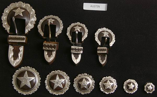 Austin Rusted Steel Conchos Austin Rusted Steel Conchos
