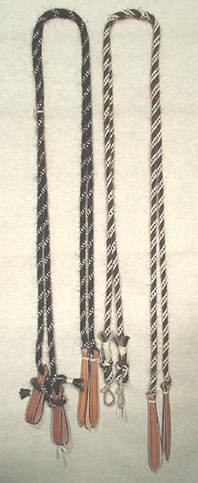 Mohair split reins Mohair split reins
