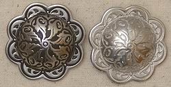 4205 Jeremiah Watt Scalloped Conchos 4205 Jeremiah Watt Scalloped Conchos