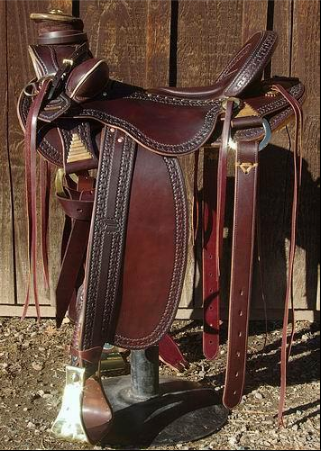 Dark brown extra wide wade saddle Dark brown extra wide western saddles
