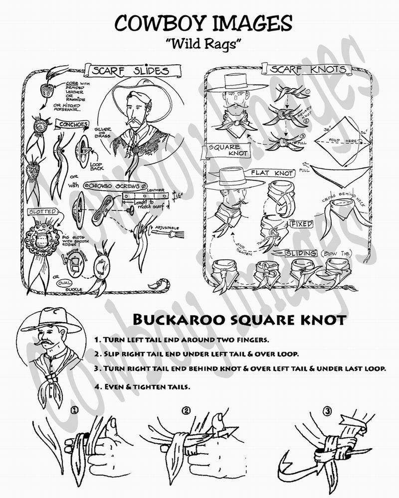 How To Tie A Buckaroo Square Knot