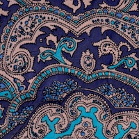 Wyoming Trader Paisley Blue Gold