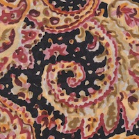 Wyoming Trader Paisley Gold Black