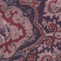 Wyoming Trader Paisley Plum Maroon