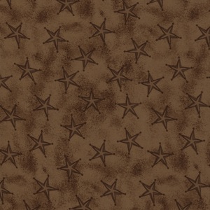 Austin Accents Stars Brown 100% Silk Scarf