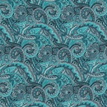 Austin Accents Turquoise Paisley Silk Scarf