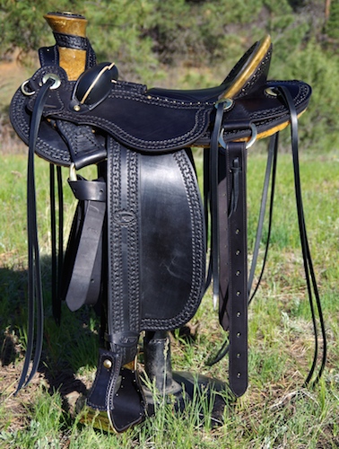 Black Western Saddle