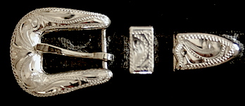 Sterling Silver Hat Band Buckle