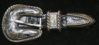 Sterling Silver Hat Band Buckle