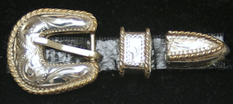 Sterling Silver Hat Band Buckle