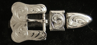 Plated Silver Hat Band Buckle Plated Silver Hat Band Buckle