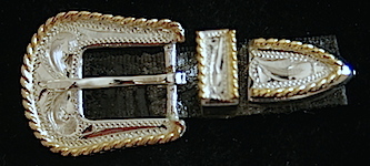 Plated Silver Hat Band Buckle