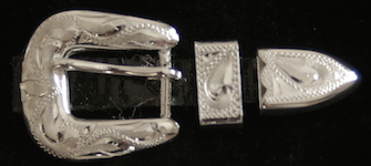 Plated Silver Hat Band Buckle