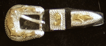 Plated Silver Hat Band Buckle