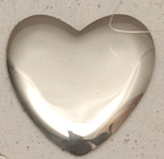 Polished 3" Heart Concho