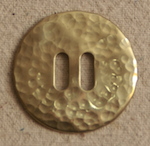 Pounded Brass 1 1/2" Slotted conchos