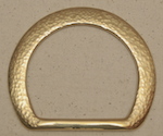 Pounded Brass Saddle Dees Pounded Brass Saddle Dees