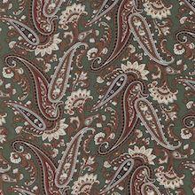 Cowboy Images Green Olive Paisley