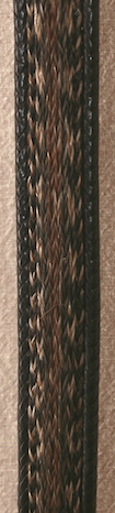 28" Black Horse Hair Belt