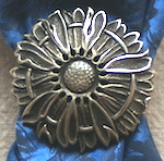 Jeremiah Watt Daisy Antique Bronze Scarf Slide Jeremiah Watt Daisy Antique Bronze Scarf Slide