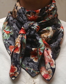 Cowboy Images Jacquard Rose Red on Black Cowboy Images Jacquard Rose Red on Black