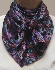 Cowboy Images Plum Violet on Black Cowboy Images Plum Violet on Black