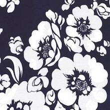 Cowboy Images White Flower on Navy Cowboy Images White Flower on Navy