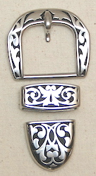 Jeremiah Watt Floral Paul's Buckle Set