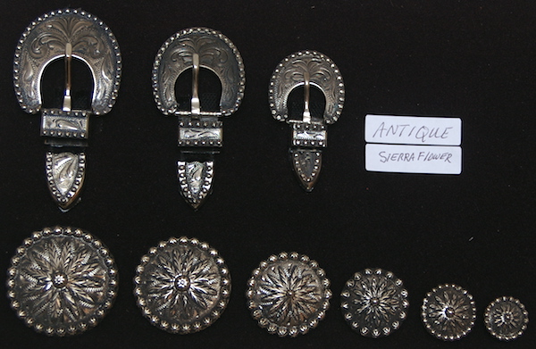 Hansen's Sierra Flower Antique Conchos and Buckles