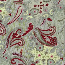 Wyoming Trader Paisley Maroon Sage