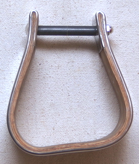 3 1/2" Visalia Stainless Slanted Stirrups 3 1/2" Visalia Stainless Slanted Stirrups