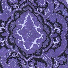 Wyoming Traders Purple Black Paisley