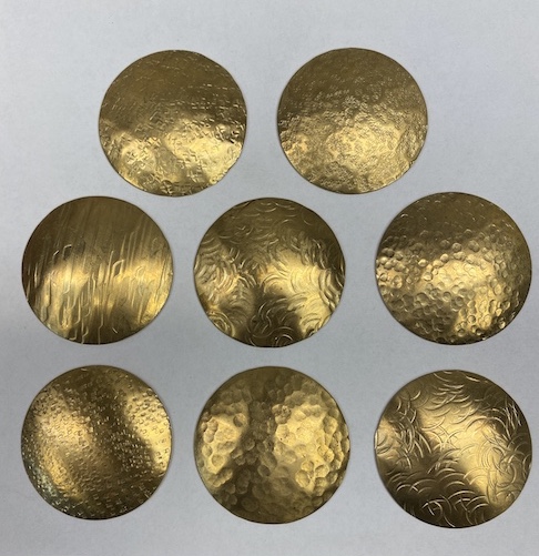 R & R Textured Brass Conchos