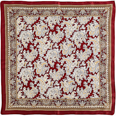 Cherry Honey Paisley Wild Rag