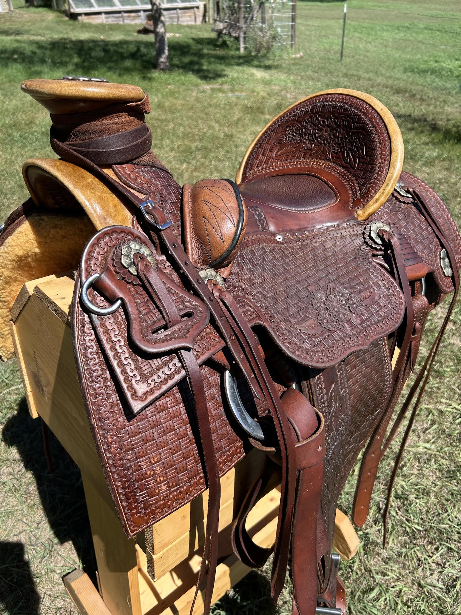 #68 Used Custom Wade Saddle For Sale 8
