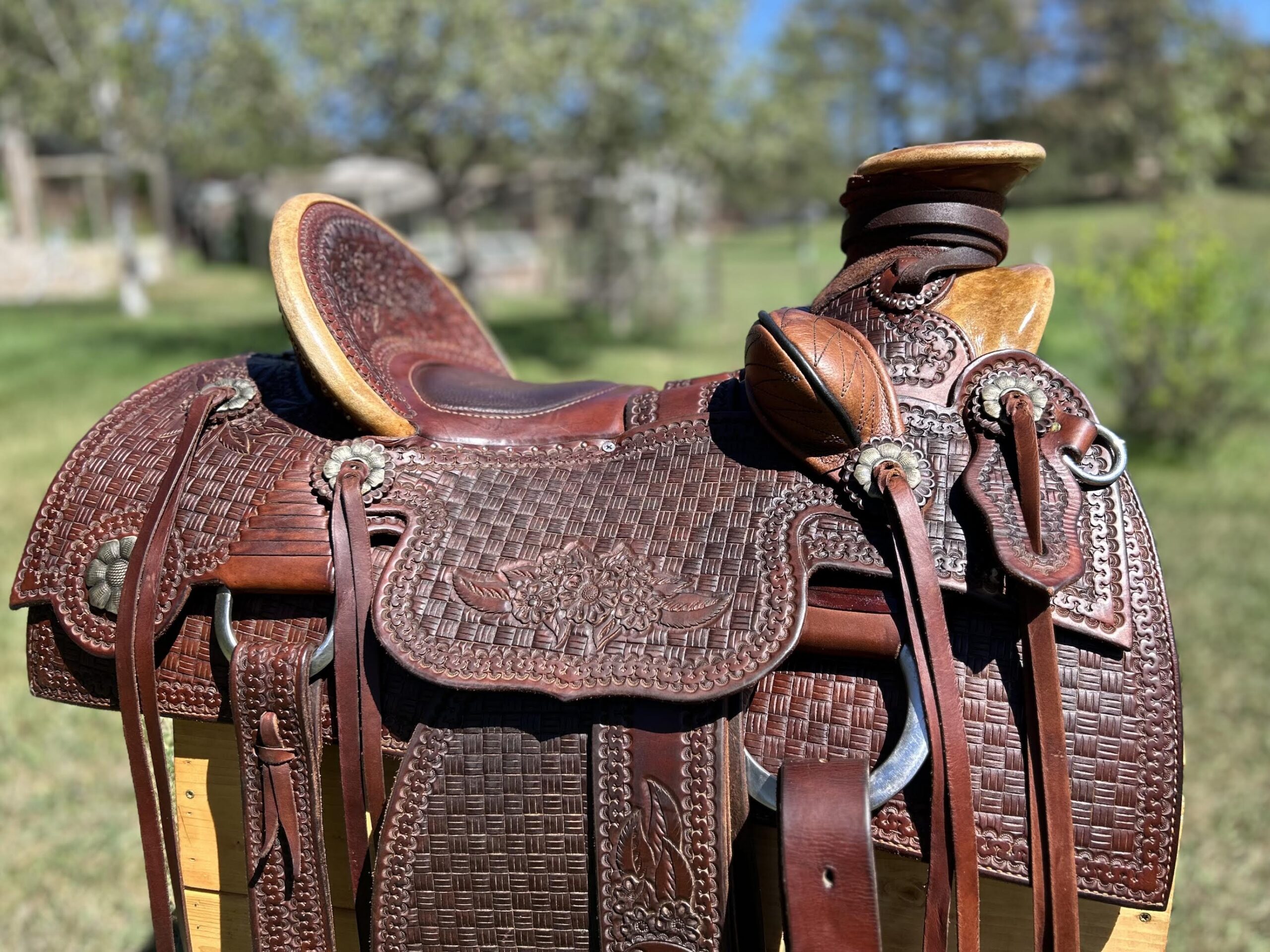 #68 Used Custom Wade Saddle For Sale