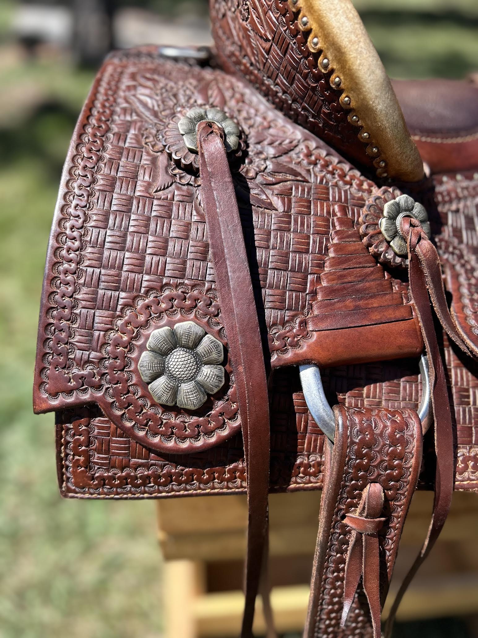 #68 Used Custom Wade Saddle For Sale 4